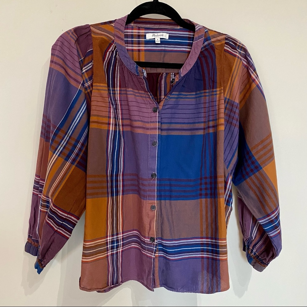 Plaid Madewell Blouse